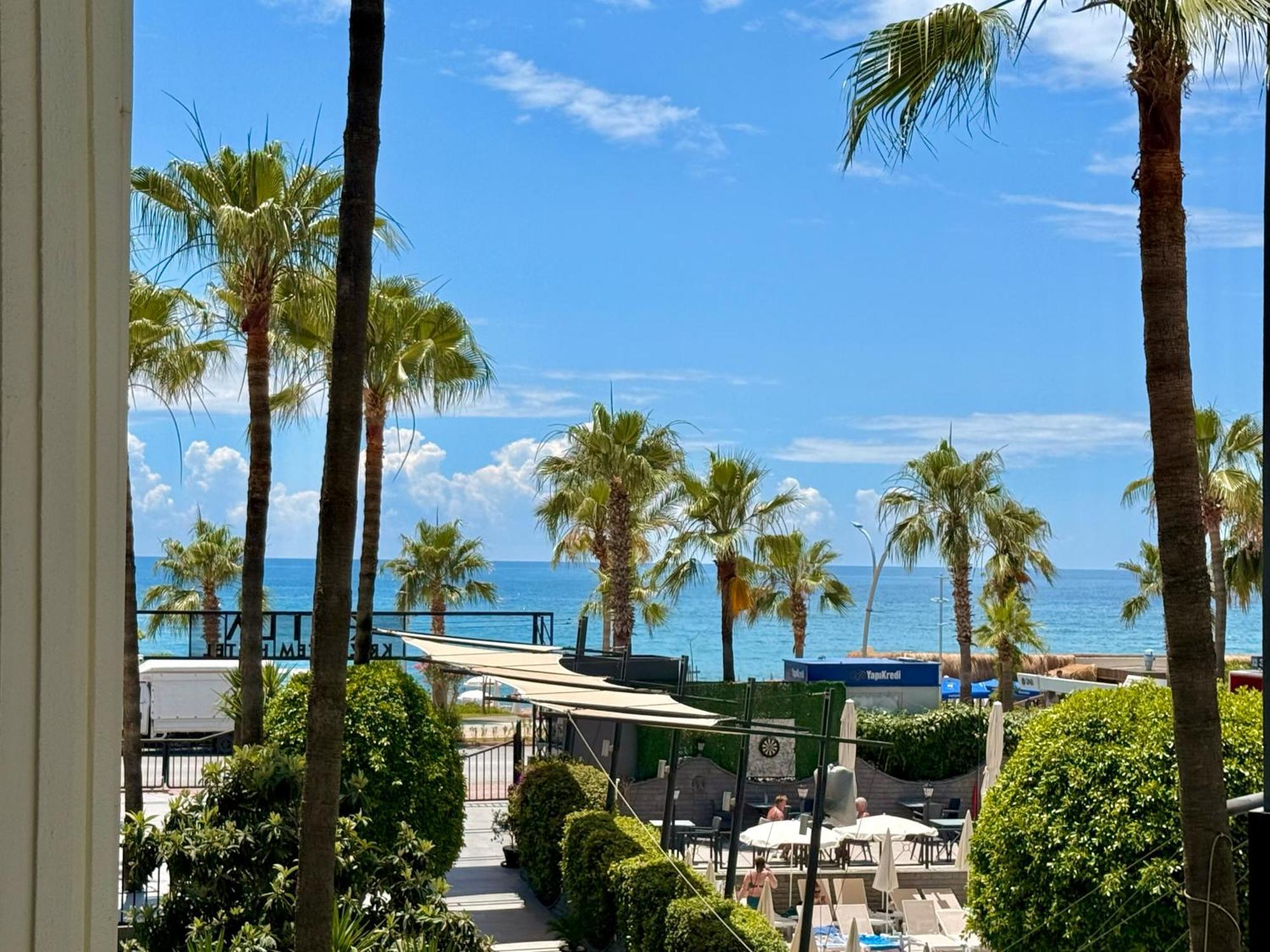 Sa Apartments! Beachfront Apartment With Sea View & Pool Alanya Exterior foto
